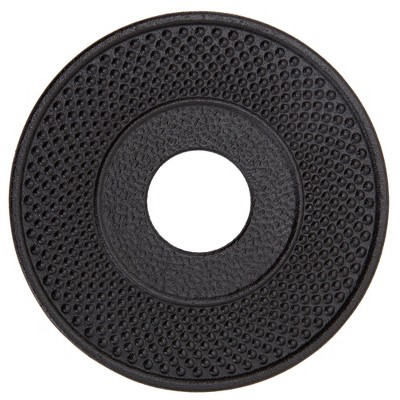 Black Cast Iron Japanese Teapot Set with Cups and Trivet