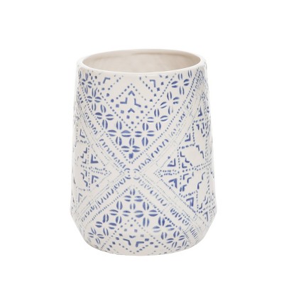 Beachcombers 6.1" x 7.48" Geometric Textured Pattern Kitchen Utensil Holder