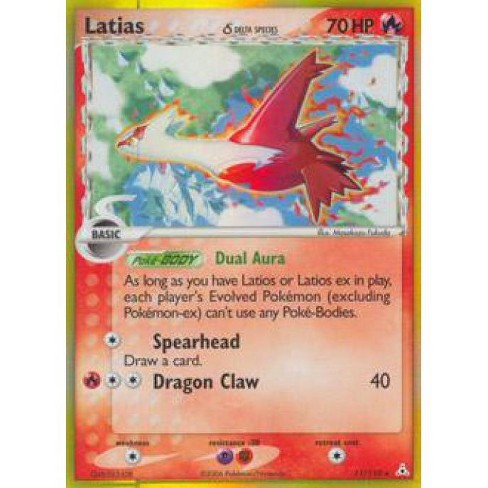 Pokemon Ex Holon Phantoms Rare Holo Latias Delta Species 11