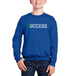 LA Pop Art Success - Boy's Word Art Crewneck Sweatshirt - 1 of 3