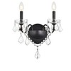 Elegant Lighting St. Francis 2 light Dark Bronze Wall Sconce Clear Royal Cut Crystal - 3 of 3