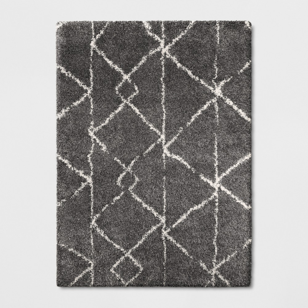 5'x7' Geometric Design Woven Area Rugs Gray - Project 62™