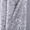 RT Designers Collection Luca Jacquard Grommet Curtain Panel Pair 36" x 84" Charcoal - 3 of 4