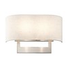 Livex Lighting 2 - Light Wall Light in  Brushed Nickel - 4 of 4