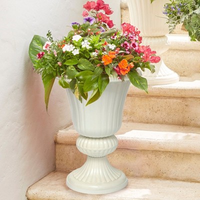 BrylaneHome Traditional Embry Plastic Urn Planter