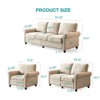 NicBex 82.68 Inch Linen Storage 3-Seat Upholstered Sofa for Living Room,Small Space,Office,Apartment - 3 of 4