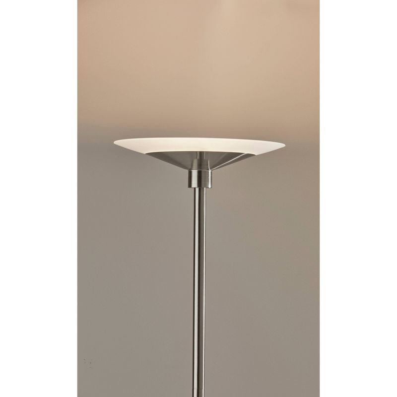 Solar Torchiere (Includes LED Light Bulb) Silver - Adesso, 5 of 9