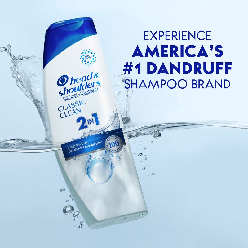 Head & Shoulders Classic Clean 2-in-1 Dandruff Shampoo + Conditioner, 6 of 18
