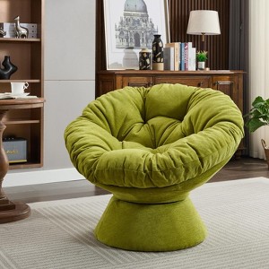 Maggift Patio Accent Chairs, Oversized Swivel Decorative Chair for Living Room, Bedroom, Green, 37"*33.07"*31.5" - 1 of 4