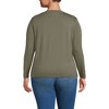 Lands' End Women's Relaxed Supima Cotton Long Sleeve V-Neck T-Shirt - 2 of 3