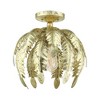 Livex Lighting Acanthus 1 - Light Semi-Flush Mount in  Winter Gold - 2 of 2
