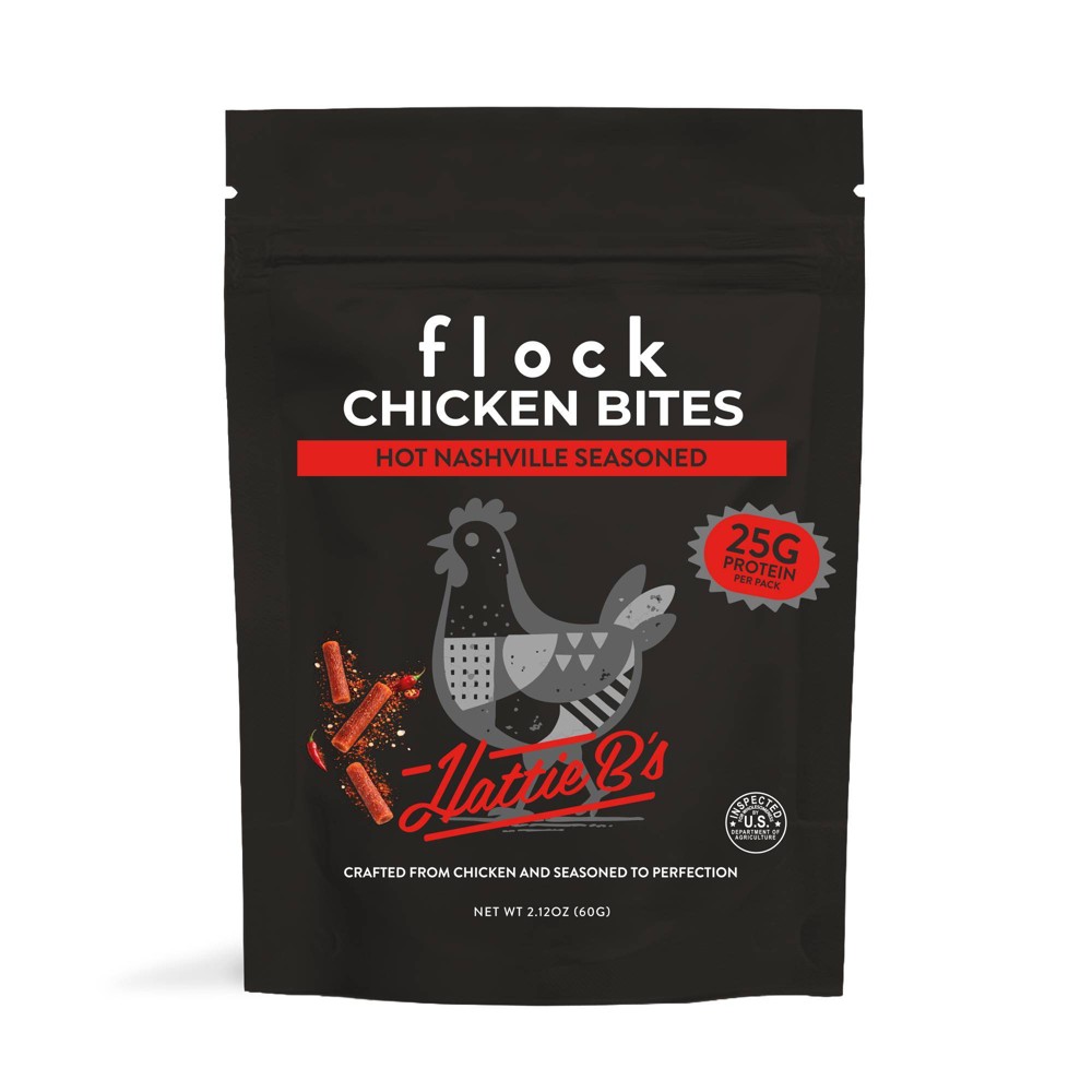 Flock Foods Hattie BS Nashville Hot Chicken Bites - 2.12oz