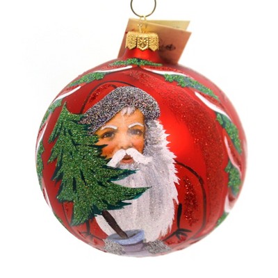 Christina's World Red Candlelight Santa Christmas Tree Poland  -  Tree Ornaments