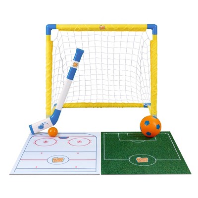 Rising Stars My First Soccer Goal 2 in 1 Soccer Set and Hockey Combo - Soccer Net