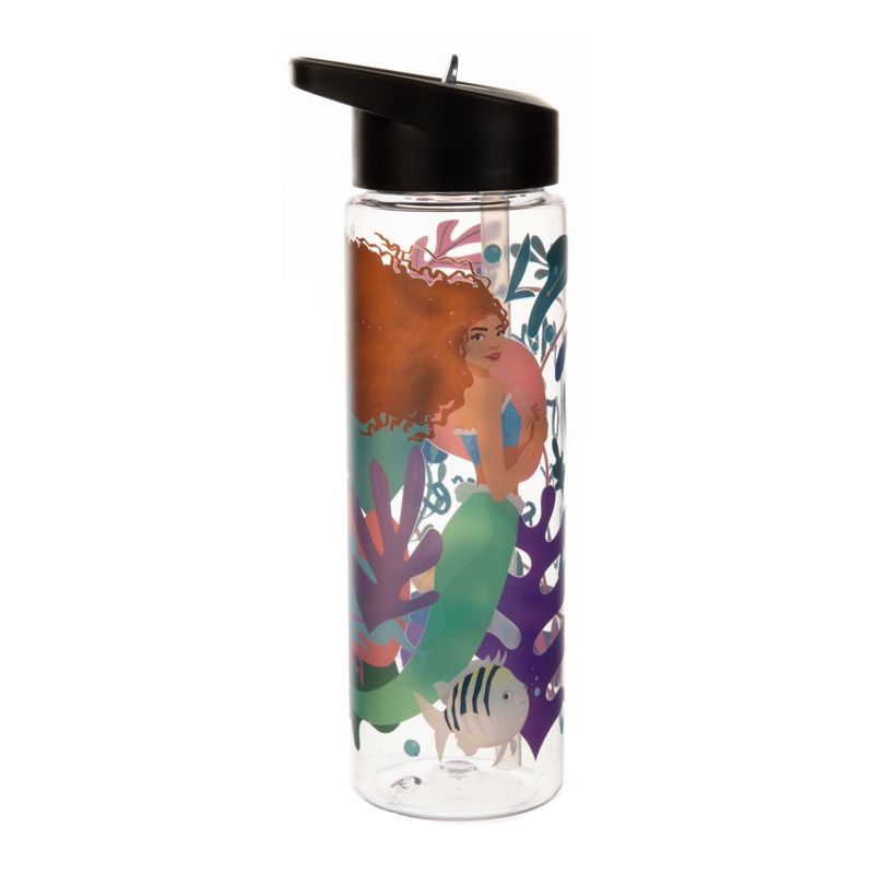 Live Action Little Mermaid Ariel My Voice Is A Treasure 24 Oz Clear Plastic Water Bottle-OSFA, 2 of 4