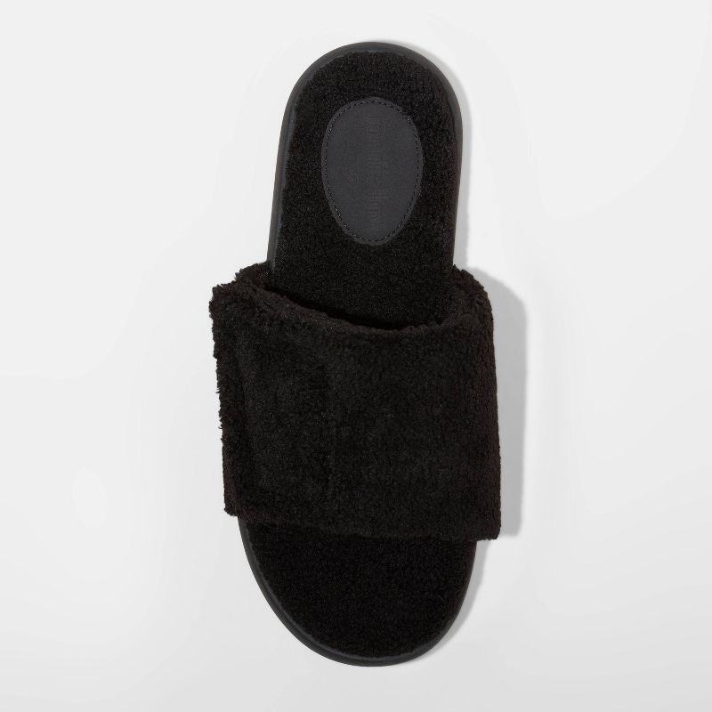 Men's Rodney Adjustable Slide Slippers - Goodfellow & Co™ Black , 4 of 6
