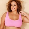 Women's Pucker Textured Scoop Front Bralette Bikini Top - Wild Fable™ - 3 of 3