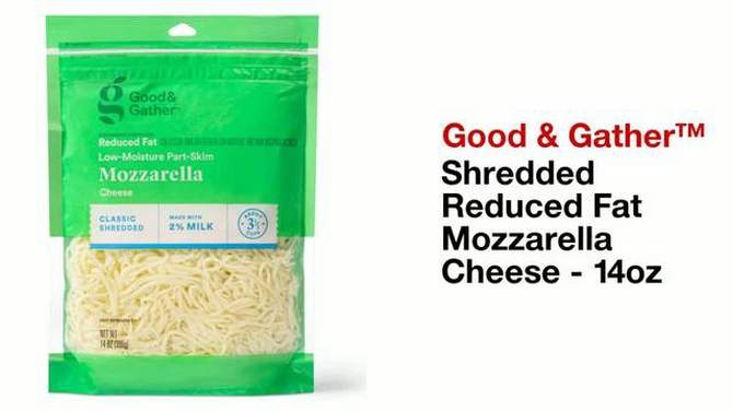Shredded Reduced Fat Mozzarella Cheese - 14oz - Good &#38; Gather&#8482;, 2 of 5, play video