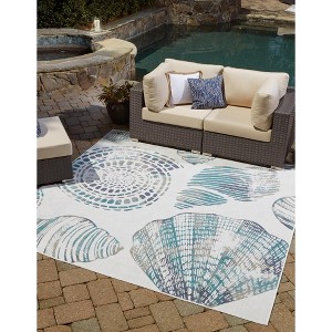 Unique Loom Outdoor Coastal Collection Area Rug - Bodrum (' " x ' "  ) - 1 of 4