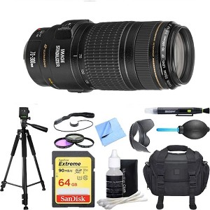 Canon 70-300mm f/4-5.6 EF IS USM Lens With Bag and 64GB Memory Card - 1 of 4