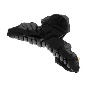 Unique Bargains Mesh Pattern Hair Clip 5.12"x1.42"x2.56" Black 1 Pc - 1 of 4