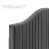 Modway Brielle Twin Headboard – Channel Tufted Performance Velvet Upholstered Headboard with Adjustable Mounting - 2 of 4