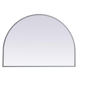 Elegant Lighting Metal Frame Arch Mirror 33x24 Inch in Silver - 1 of 4