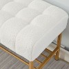 KTMBDW Storage Bench, Metal Shoe Rack Bench, Rustic Entryway Bench for Living Room, Entryway - 4 of 4