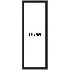PosterPalooza | Panoramic Antique Black Picture Frame - UV Acrylic, Foam Board Backing, Hanging Hardware - 2 of 4