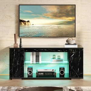 Pinmoco 47'' TV Stand for TVs up to 55", Gaming Entertainment Center with LED Lights - 1 of 4