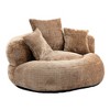 Maliang Lazy Sofa, Back Bean Bag Chair Couch With Three Pillows, Single Gaming Sofa Chair For Living Room, Bedroom - 2 of 4