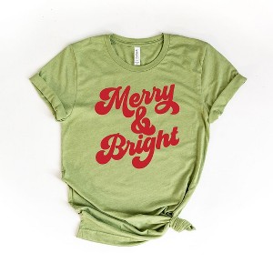 Simply Sage Market Women's Bold Merry and Bright Short Sleeve Graphic Tee - 1 of 2