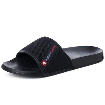 Alpine Swiss Mens Athletic Comfort Slide Sandals House Shoes Slippers