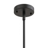 DORESshop 6 in. 1-Light Modern Matte Black Island Pendant Light Rustic Farmhouse Industrial Hanging Light for Kitchen Dining Room - 4 of 4