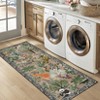 Nasitip Traditional Jungle Animals Pattern Area Rug Non-Slip Washable for Living Room，Bedroom，Entryway - 4 of 4