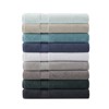 SEVOBAL Bath Towel and Washcloth Sets Ultra Soft 100 Percent Cotton Absorbent Towels for Bathroom Use, Dark Green, 18"*12.01"*6.25" - 4 of 4