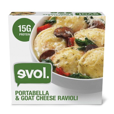 Evol Frozen Portabella and Goat Cheese Ravioli - 8.75oz