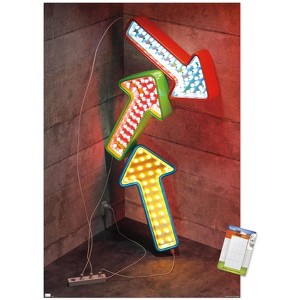 Trends International Three Illuminated Arrows Unframed Wall Poster Prints - 1 of 4