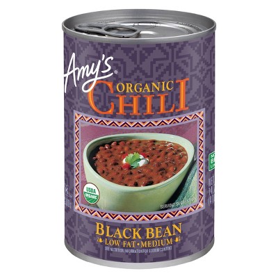 Amy's Organic Gluten Free Low Fat Medium Black Bean Chili Soup - 14.7oz