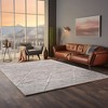 LIVN CO. Modern Large Diamond Trellis Shag Area Rug - 2 of 4