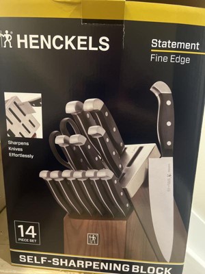 Henckels 17633-014 Graphite 14-Pc Self-Sharpening Knife Block Set -  035886415914 35886415914