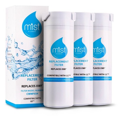 Mist GE XWF Compatible with GE XWF, WR17X30702, GBE21, GDE21, GDE25 Refrigerator Water Filter (3pk)