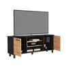 NicBex TV Stands for 55 inch TV,Modern Entertainment Center with 3 Shelves,TV Console for Living Room, Bedroom, Home,Black/Pine - 4 of 4