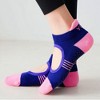 Anna-Kaci Women's 3-Pack Low Cut Performance Socks with Arch Support Cushioned Sole and Non-Slip Grip Heel - 2 of 3