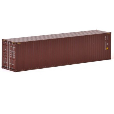 40' Container Dark Brown "WSI Premium Line" 1/50 Diecast Model by WSI Models