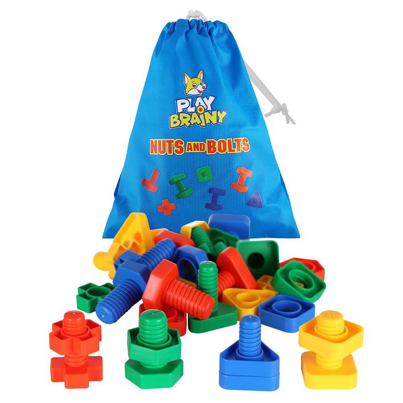 Play Brainy Jumbo Nuts and Bolts (32 Pc), 1 of 8