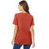 Woman Within Perfect Short-Sleeve V-Neck Tee - 3 of 4