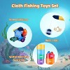 27-Piece Cloth Fishing Game with Stacking Cups, Sorting and Stacking Toy for Toddlers Ages 1-3 - 2 of 4