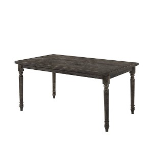 60" Claudia Li Dining Table Weathered Gray - Acme Furniture: Sturdy Wood, Non-Extension, Seats 5 - 1 of 4