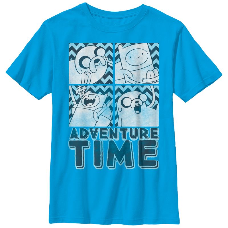 Boy's Adventure Time Finn and Jake Box T-Shirt, 1 of 4